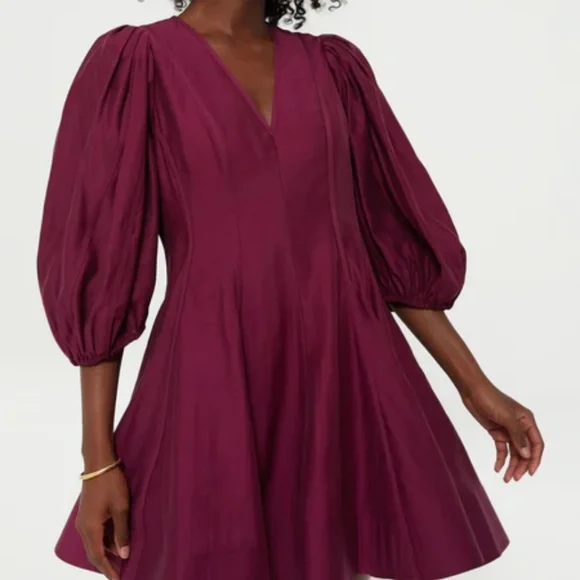 Tuckernuck English Factory - Berry Loraine Mini Dress - Picture 1 of 4